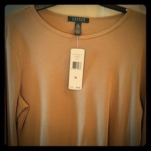 RALPH LAUREN -Embossed Sleeve Pullover